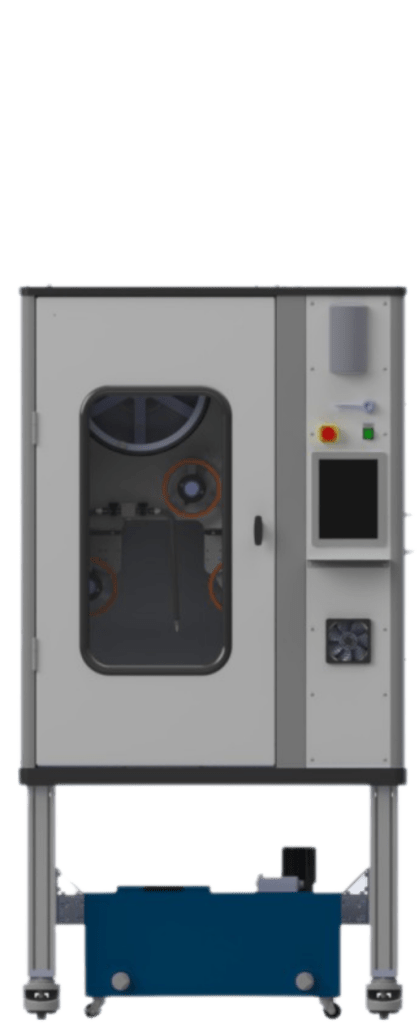 Front view of the SOMOS NCS Series precision diamond wire saw.